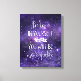 自信じ身のやる気を起こさせる引用文 キャンバスプリント