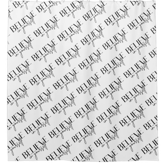 自信じ身のシャワーカーテン シャワーカーテン (正面)