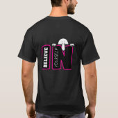 自信じ身のデザイン Tシャツ (裏面)