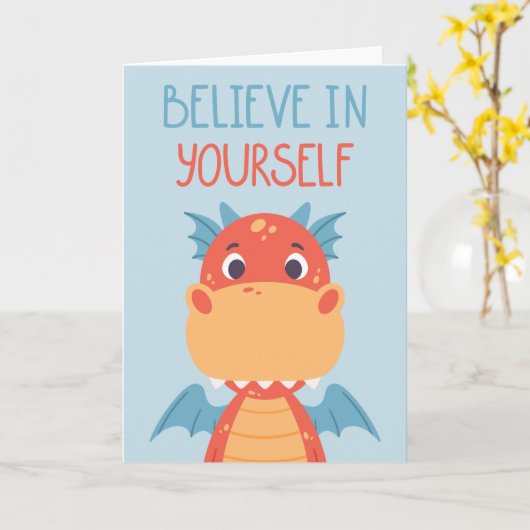 自信じ身のドラゴン カード (黄色い花)