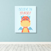 自信じ身のドラゴン キャンバスプリント (インサイチュ (ウッドフロア))