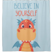 自信じ身のドラゴン シャワーカーテン (正面)