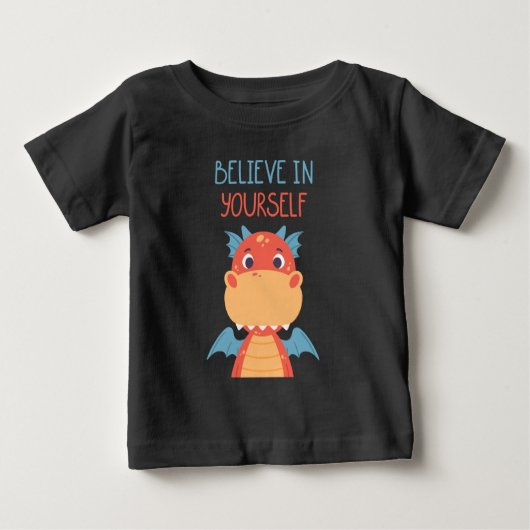 自信じ身のドラゴン ベビーTシャツ (正面)