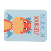 自信じ身のドラゴン マグネット (横)