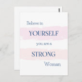 自信じ身のハガキ/勇気付けられる ポストカード (正面/裏面)