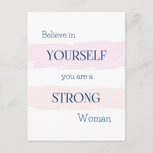 自信じ身のハガキ/勇気付けられる ポストカード (正面)