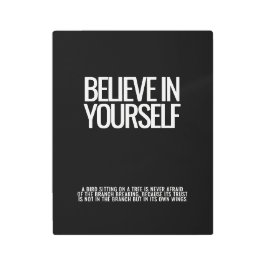 自信じ身のメタルウォールアート メタルプリント