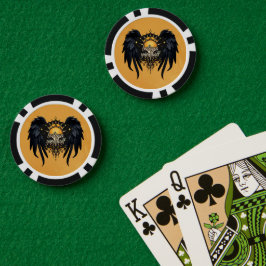 自信じ身のレタリング ポーカーチップ