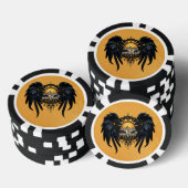 自信じ身のレタリング ポーカーチップ (積み重ね)