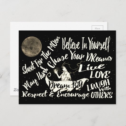 自信じ身の中で愛の尊敬を奨励する夢 ポストカード (正面/裏面)