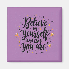 自信じ身の引用文やる気を起こさせるデザイン マグネット