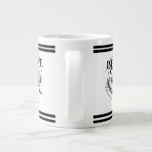 自信じ身の引用文やる気を起こさせるマグカップ ジャンボコーヒーマグカップ (裏面)