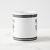 自信じ身の引用文やる気を起こさせるマグカップ ジャンボコーヒーマグカップ (正面)