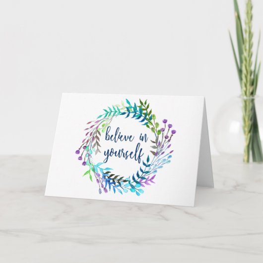 自信じ身の引用文 カード (正面)