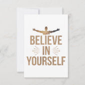 自信じ身の引用文 サンキューカード (正面)