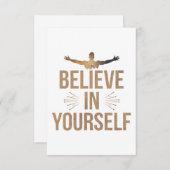 自信じ身の引用文 サンキューカード (正面/裏面)