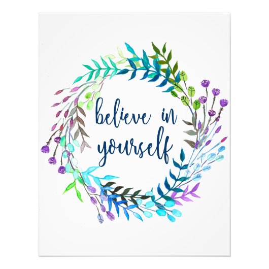 自信じ身の引用文 フォトプリント            (正面)