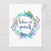 自信じ身の引用文 ポストカード (正面)