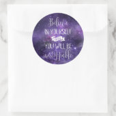 自信じ身の引用文 ラウンドシール (バッグ)