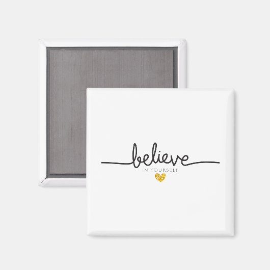 自信じ身の感動的引用文 マグネット (正面/裏面)