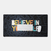 自信じ身の抽象芸術デスクマット デスクマット (キーボード&マウス)