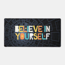 自信じ身の抽象芸術デスクマット デスクマット