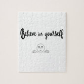 自信じ身の文字とイメージ ジグソーパズル (縦)