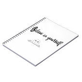 自信じ身の文字とイメージ ノートブック (左側)