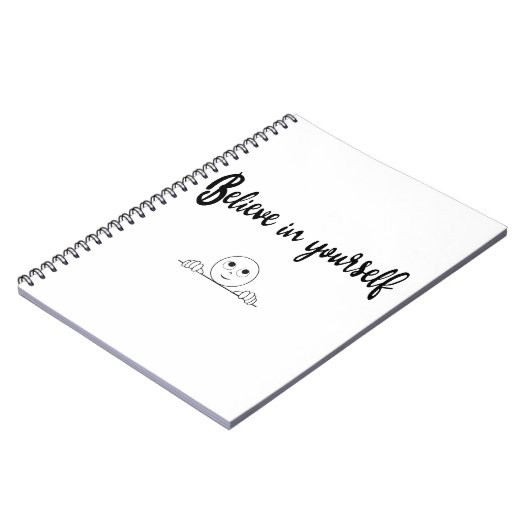 自信じ身の文字とイメージ ノートブック (左側)