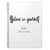 自信じ身の文字とイメージ ノートブック (正面)