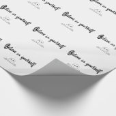 自信じ身の文字とイメージ ラッピングペーパー (角)