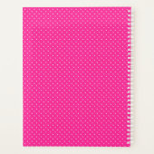 自信じ身の水彩色ピンク水玉模様 プランナー手帳 (裏面)