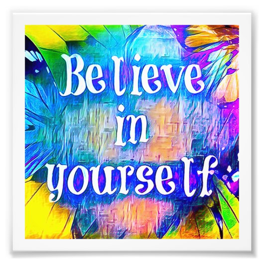 自信じ身の美術プリント フォトプリント            (正面)