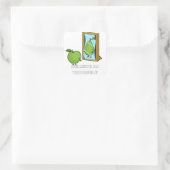 自信じ身ステッおもしろいク スクエアシール (バッグ)