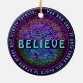 自信じ身メッセージ前向き セラミックオーナメント (裏面)