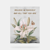 自信じ身 アクリルサイン (正面)