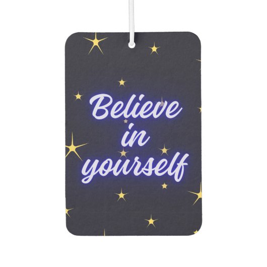 自信じ身 カーエアーフレッシュナー (正面)