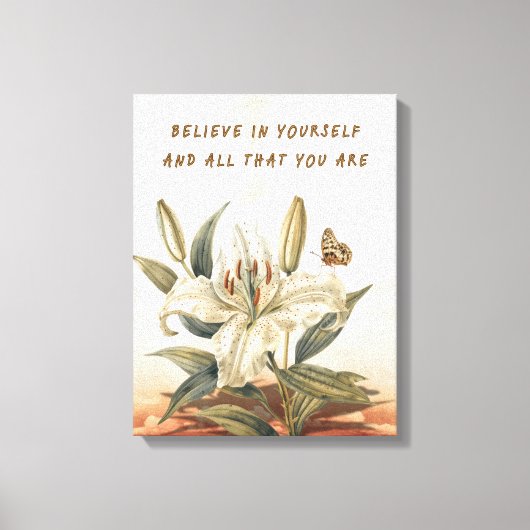 自信じ身 キャンバスプリント (正面)