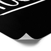 自信じ身 |ホワイトブラシスクリプトスタイル ポスター (角)