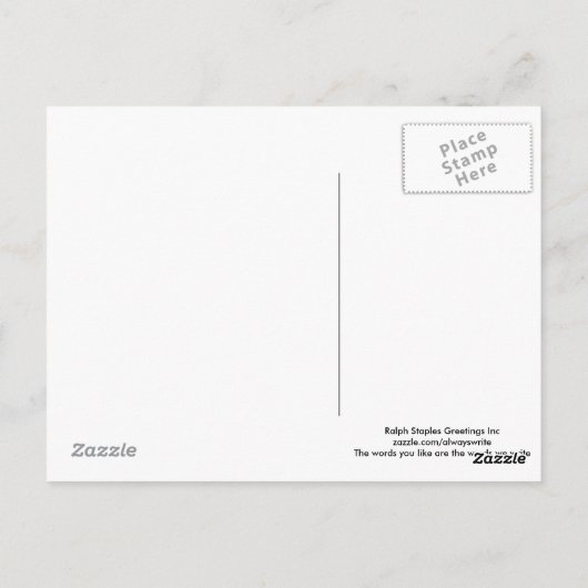 自信じ身 ポストカード (裏面)