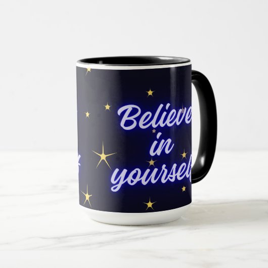 自信じ身 マグカップ (正面右)