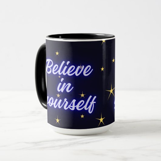 自信じ身 マグカップ (正面左)