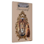 自信じ身 |ライオンのヴィンテージ 感動的 クリップボード (右)