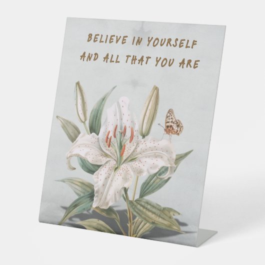 自信じ身 台座サイン (正面)