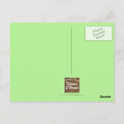 自信たっぷりに虹の卒業はがきに行く ポストカード (裏面)