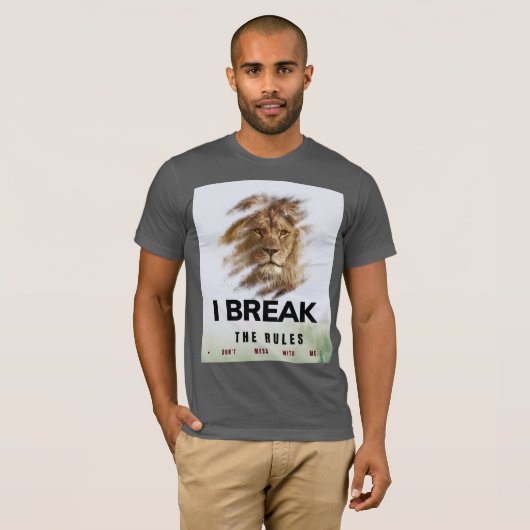 自信とはっきりしたタイポグラフィTシャツ Tシャツ (正面フル)