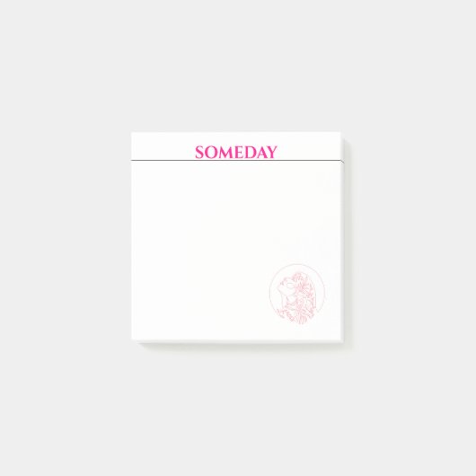 自信と美しいいつの日か調整 ポストイット (正面)