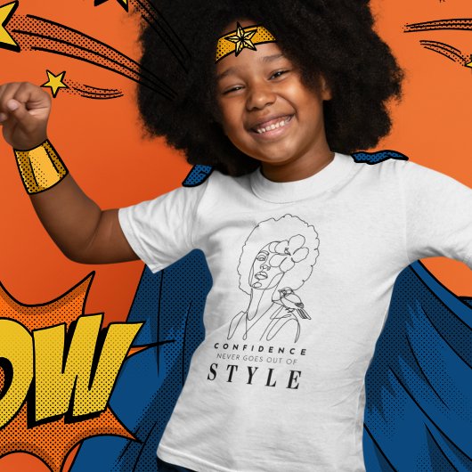 自信と美しいガールズ前向き肯定 Tシャツ
