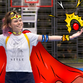 自信と美しい前向き確認 プラスサイズTシャツ