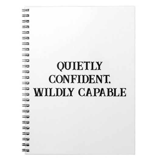 自信と能力を備えた女性用ノートブック ノートブック (正面)